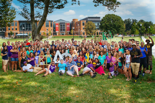 A group picture of some members of the Ohio State Sorority and Fraternity Community